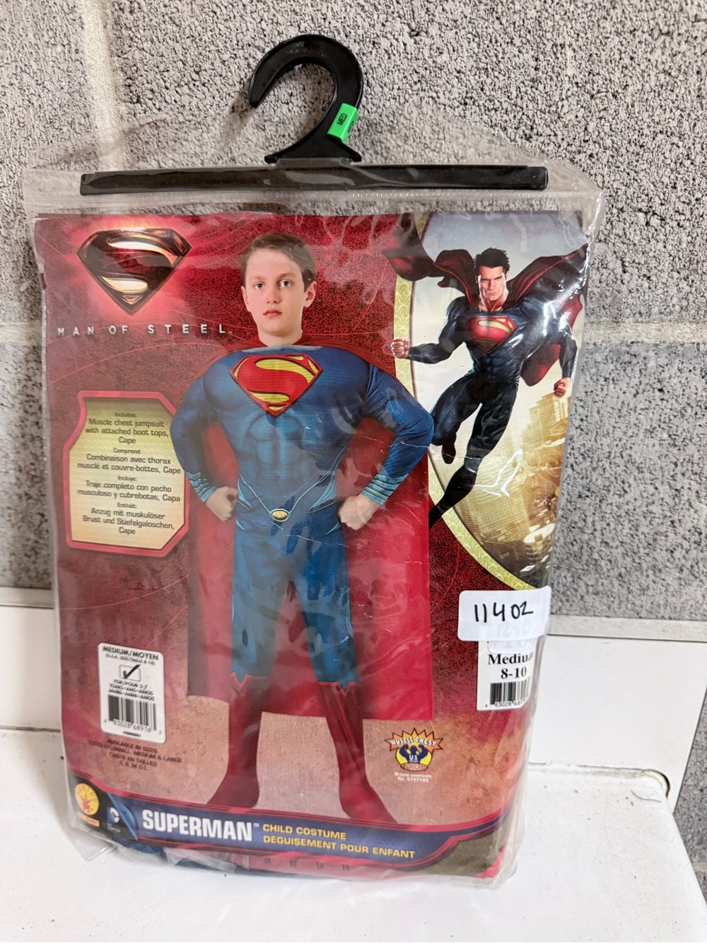 SUPERMAN Muscle Kids Costume Medium